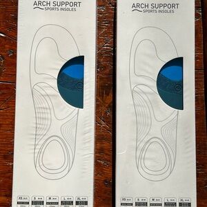 2 Pairs XL Unisex Cloudfio Arch Supports and Shock Absorption Sports Insoles